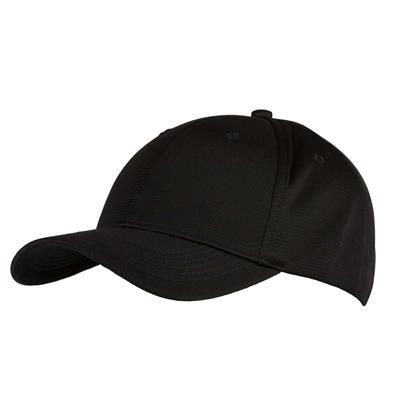 6 PANEL BAMBOO-CHARCOAL CAP in Black