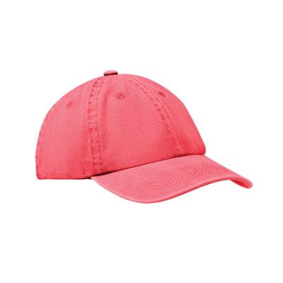6 PANEL BASEBALL CAP 265 GR & M² in Red