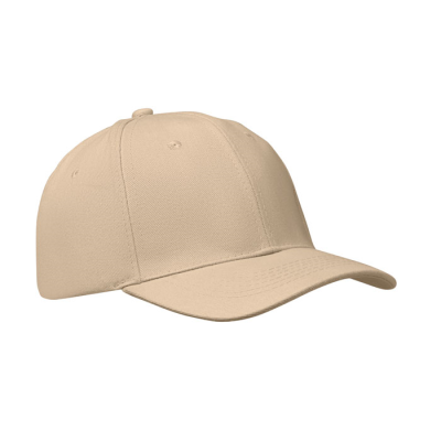 6 PANEL BASEBALL CAP in Brown