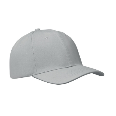 6 PANEL BASEBALL CAP in Grey