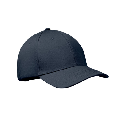 6 PANEL COTTON BASEBALL CAP in Blue