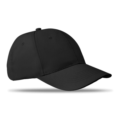 6 PANELS BASEBALL CAP in Black
