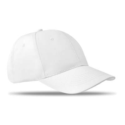 6 PANELS BASEBALL CAP in White