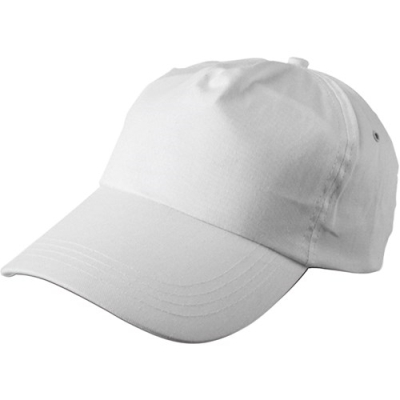BASEBALL CAP, COTTON TWILL in White