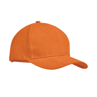 BRUSHED HEAVY COTTON 6 PANEL BA in Orange