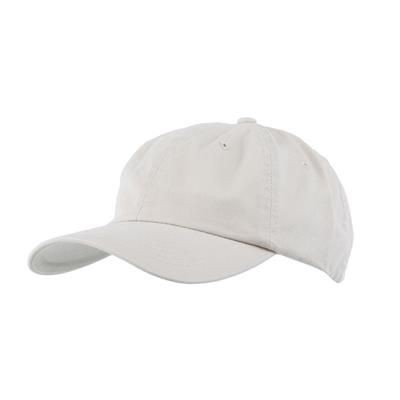 COTTON 6 PANEL BASEBALL CAP in Natural