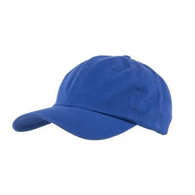 COTTON 6 PANEL BASEBALL CAP in Royal Blue