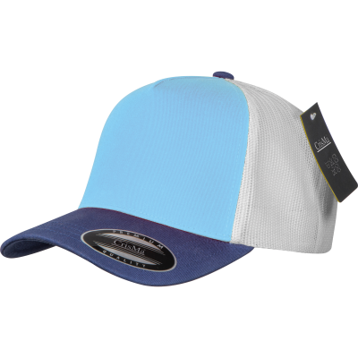 CRISMA CAP with Mesh Insert in Light Blue - PROMOTIONAL CORPORATE GIFT