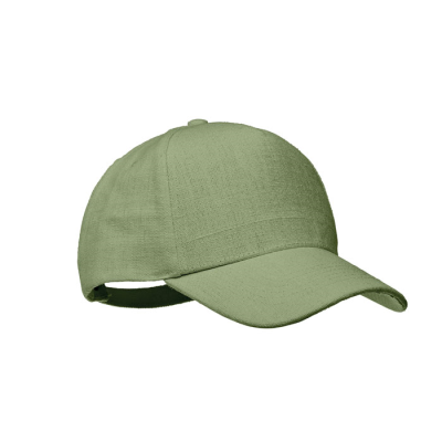 HEMP BASEBALL CAP 370 GR & M² in Green