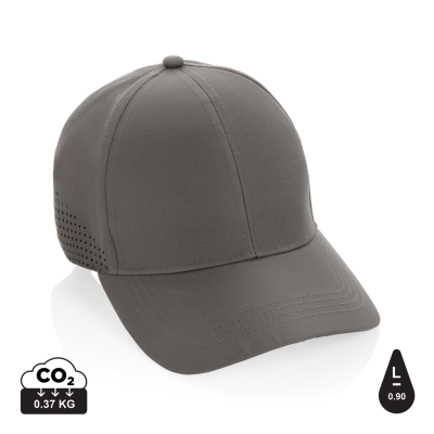 IMPACT AWARE™ RPET 6 PANEL SPORTS CAP in Grey