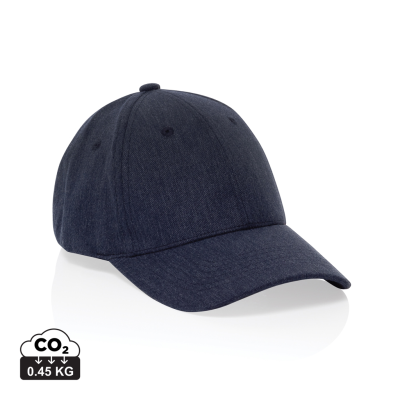 MILO AWARE™ RECYCLED HEATHER 6 PANEL CAP 200GR in Navy
