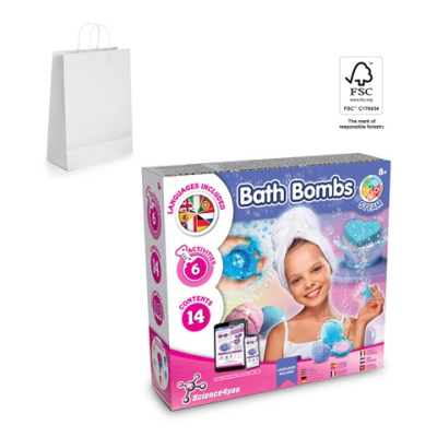 BATH BOMBS KIT II EDUCATIONAL TOY SUPPLIED with a Kraft Paper Gift Bag