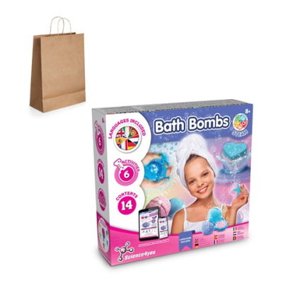 BATH BOMBS KIT III EDUCATIONAL TOY SUPPLIED with a Kraft Paper Gift Bag