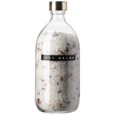 WELLMARK JUST RELAX 500 ML BATH SALT - ROSES FRAGRANCE - PROMOTIONAL CORPORATE GIFT