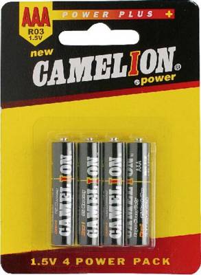 4 BATTERIES PACK 1,5V AAA/ R03