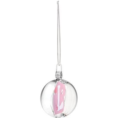 MINI ROUND PLASTIC CHRISTMAS BAUBLE