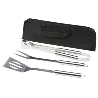 BARCABO BBQ 3-PIECE SET in Silver