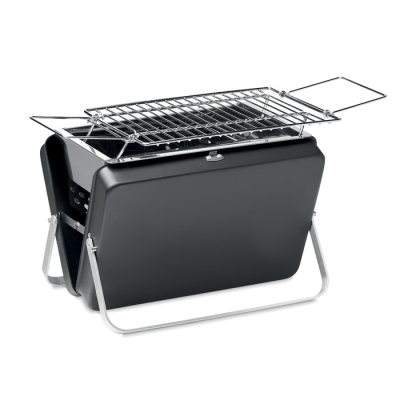 PORTABLE BARBECUE AND STAND in Black