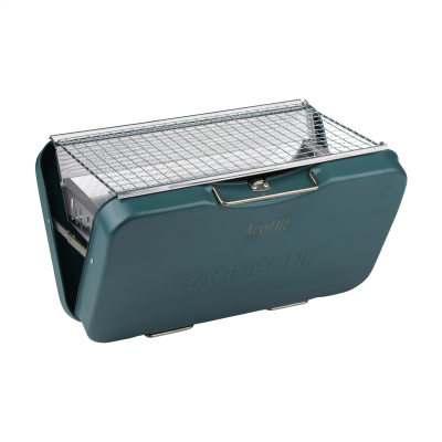 PORTABLE CHARCOAL BBQ GRILL in Dark Green