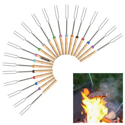 STAINLESS STEEL METAL MARSHMALLOW ROASTING BBQ STICK