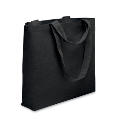 BEACH BAG CANVAS 320 GR & M² in Black