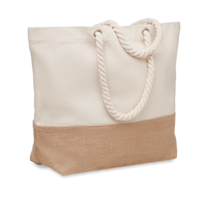 CANVAS BEACH BAG 280 GR & M² in Brown