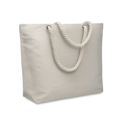CORD HANDLE BEACH BAG 220GR & M² in Grey