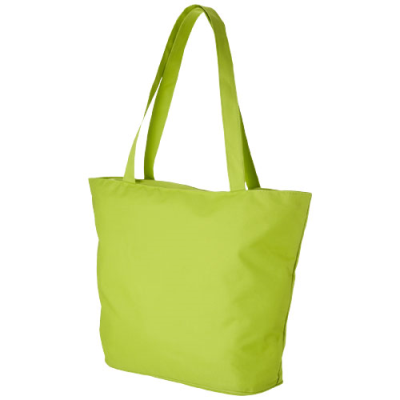 PANAMA ZIPPERED TOTE BAG in Lime