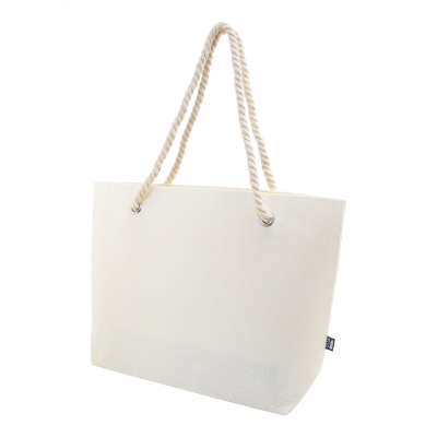 RPET BEACH BAG in Natural