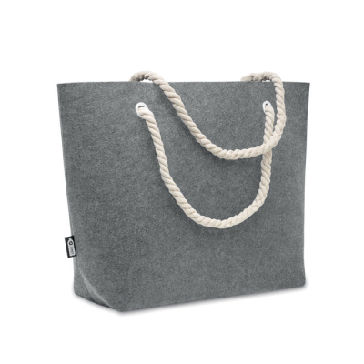 RPET FELT BEACH BAG in Grey