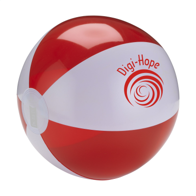 BEACHBALL Ø 24 CM in White & Red