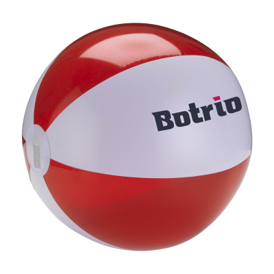 BEACHBALL Ø 30 CM in White & Red