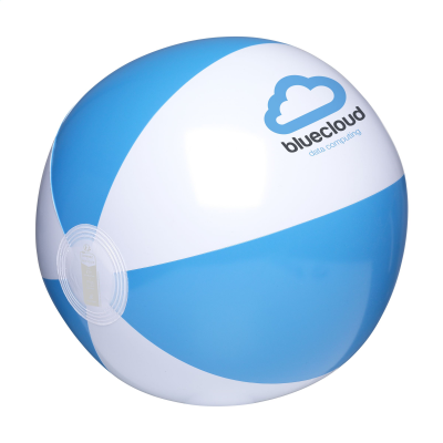 BEACHBALL 28CM in White & Blue