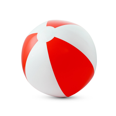 CRUISE INFLATABLE BEACH BALL in Opaque PVC in Red