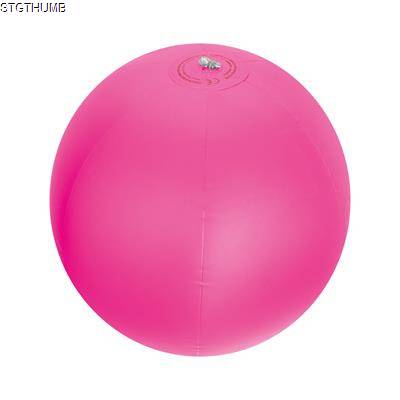 INFLATABLE BEACH BALL in Translucent Pink