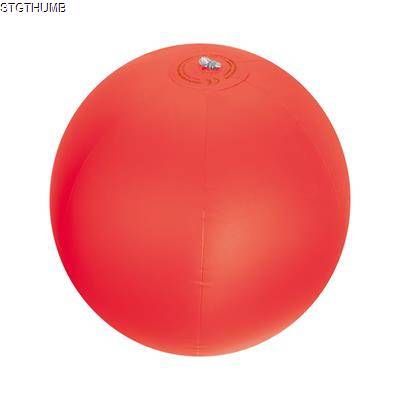 INFLATABLE BEACH BALL in Translucent Red