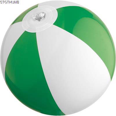 MINI BEACH BALL in White & Green