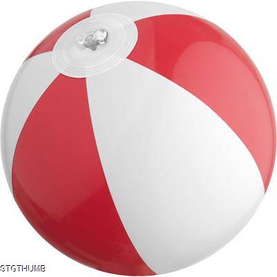 MINI BEACH BALL in White & Red