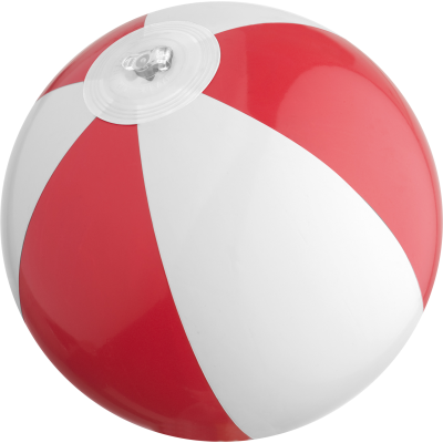 MINI BEACH BALL in White & Red