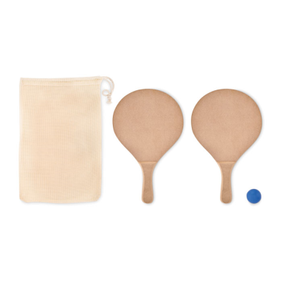 BEACH TENNIS SET in Brown