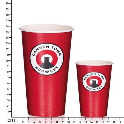 568ML (20OZ) FULL-COLOUR PRINTED, PLASTIC-FREE, COMPOSTABLE, EASILY RECYCLABLE, PAPER PINT CUP