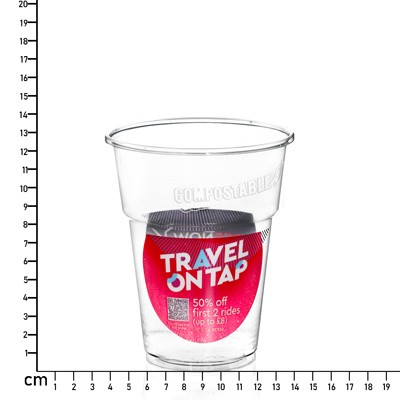 568ML (20OZ) PLANT-DERIVED SUSTAINABLE (COMPOSTABLE) PLASTIC PINT GLASSES