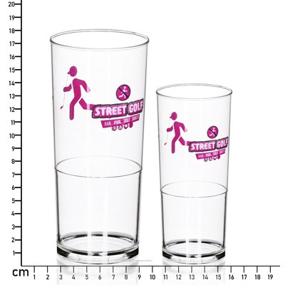 568ML (20OZ) SHATTERPROOF STACKING EASY-DRY NUCLEATED PINT GLASS (103G)