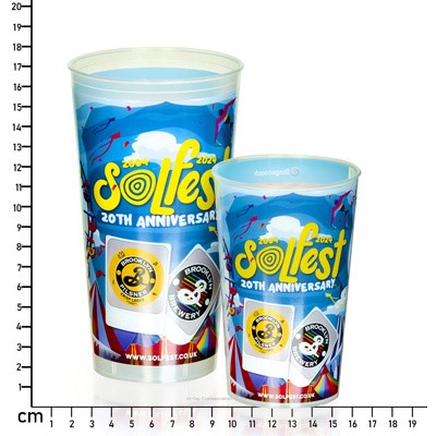 568ML (PINT-TO RIM), 638ML (PINT-TO-LINE) REUSABLE FULL COLOUR EVENT PINTS (47G)