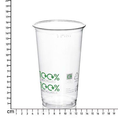 640ML (22OZ) RPET OVERSIZE PINT-TO-LINE FOR MDUS