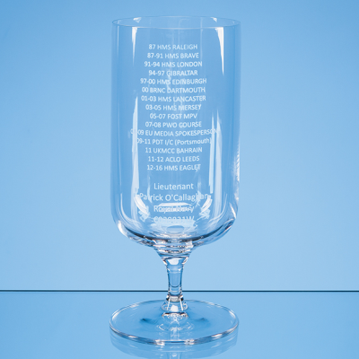 FOOTED BEER GLASS