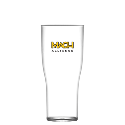 NUCLEATED REUSABLE TULIP BEER GLASS (568ML & 20OZ & PINT)