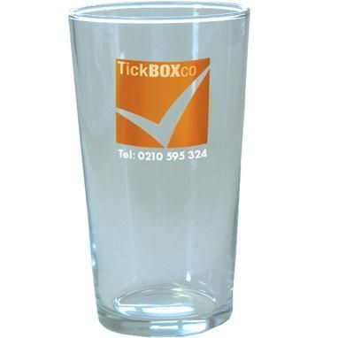 PINT BEER GLASS in Clear Transparent