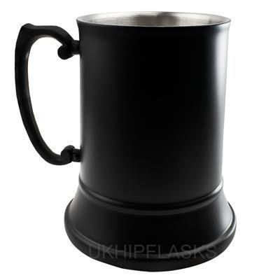 STEEL TANKARD 450ML in Black