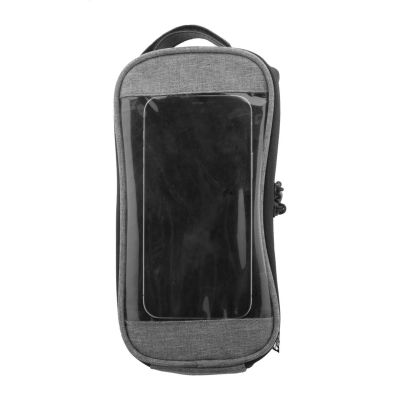 RPET BICYCLE MOBILE PHONE HOLDER BAG in Grey
